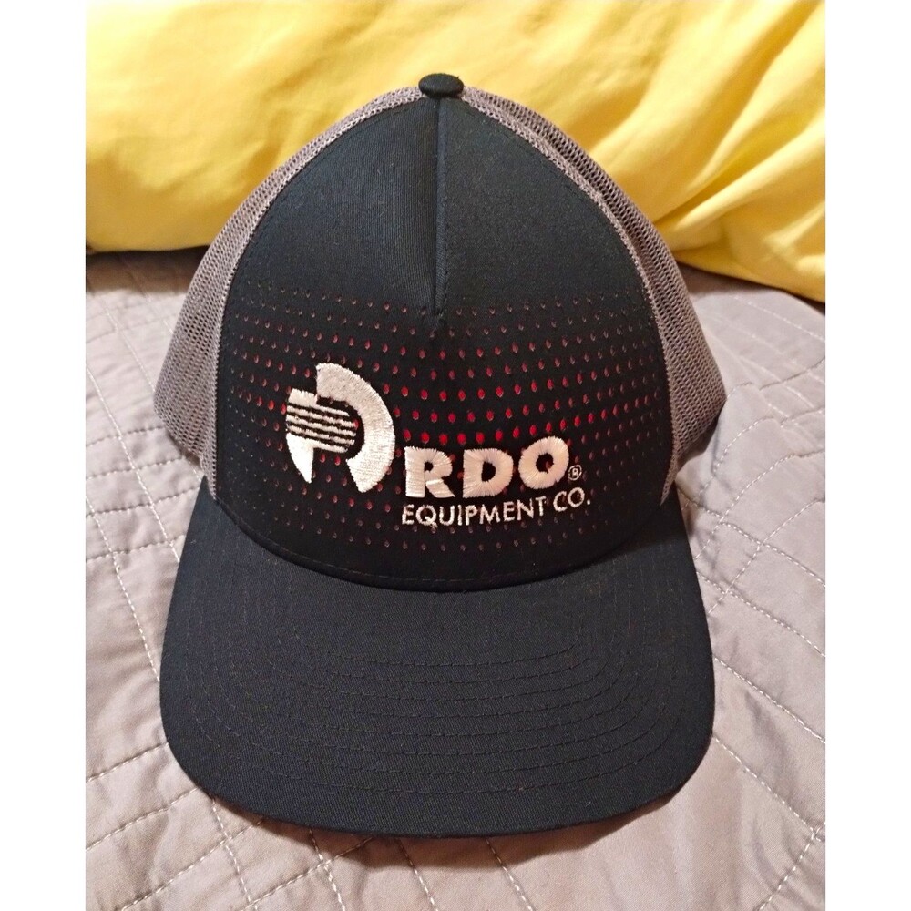 Richardson Black/Gray Trucker Hat Mesh Back Adjustable Men's One Size